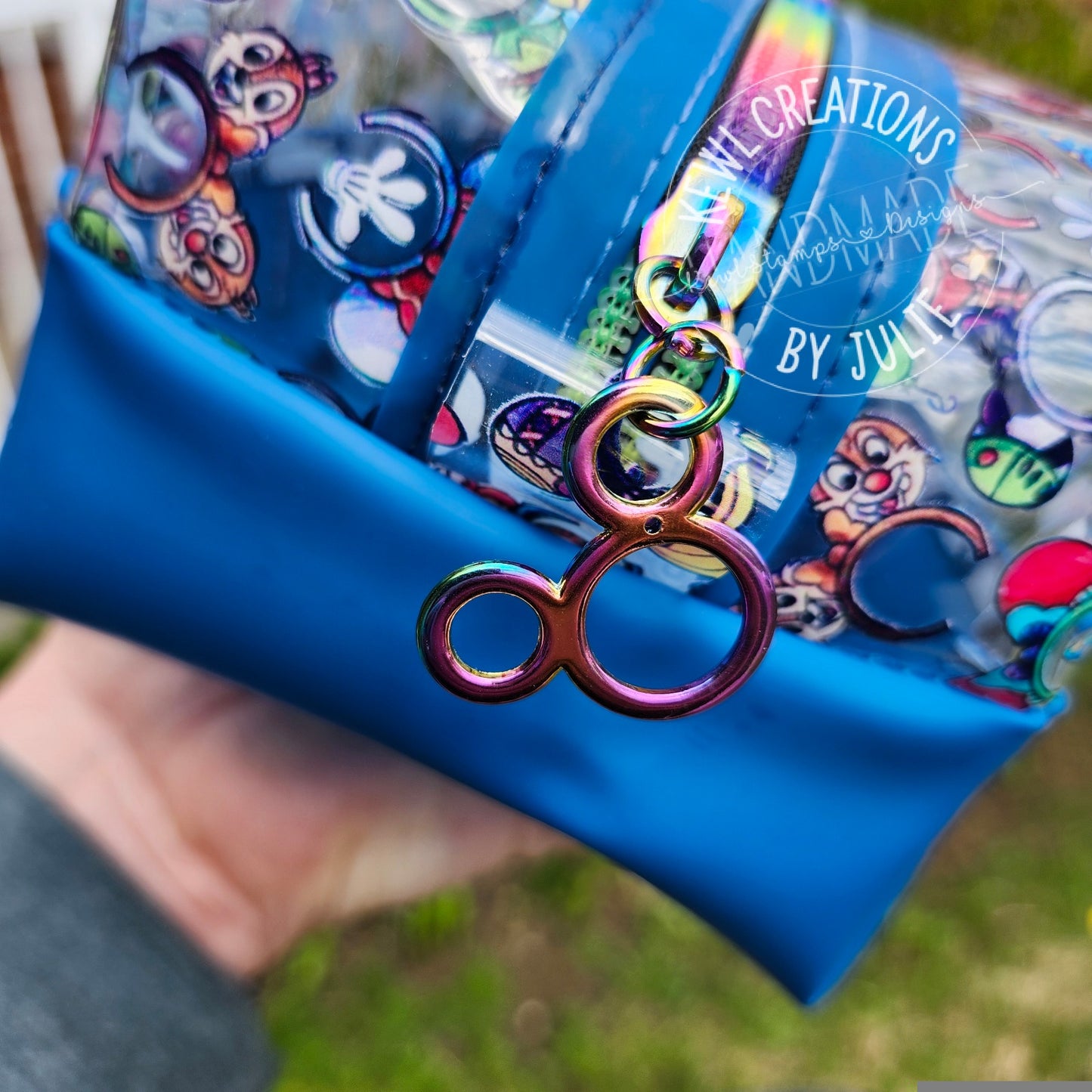Clear TPU, Two-tone Jelly vinyl toiletries bag/ makeup pouches
