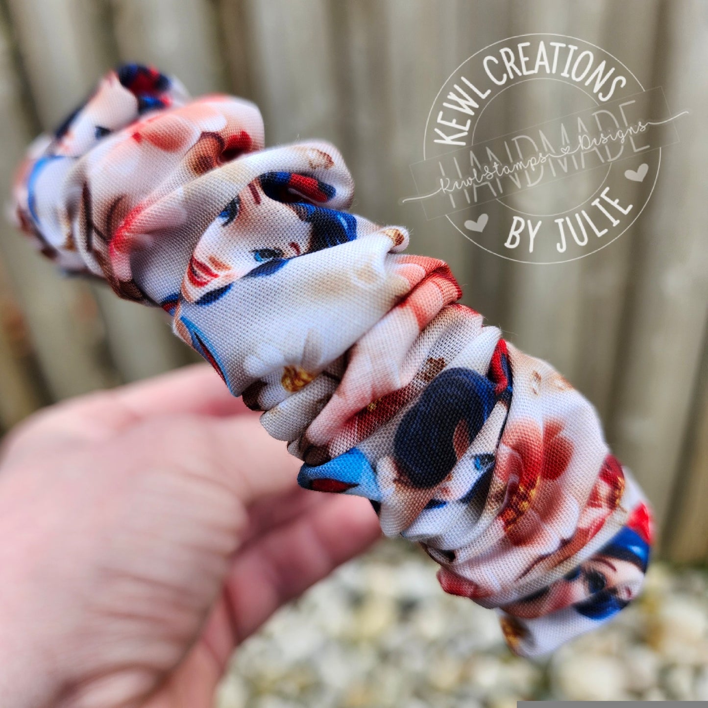Cute comfortable fabric covered headbands