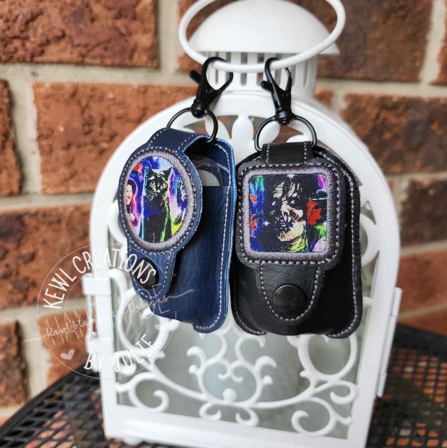 Embroidered Hand Sanitizer Holder.