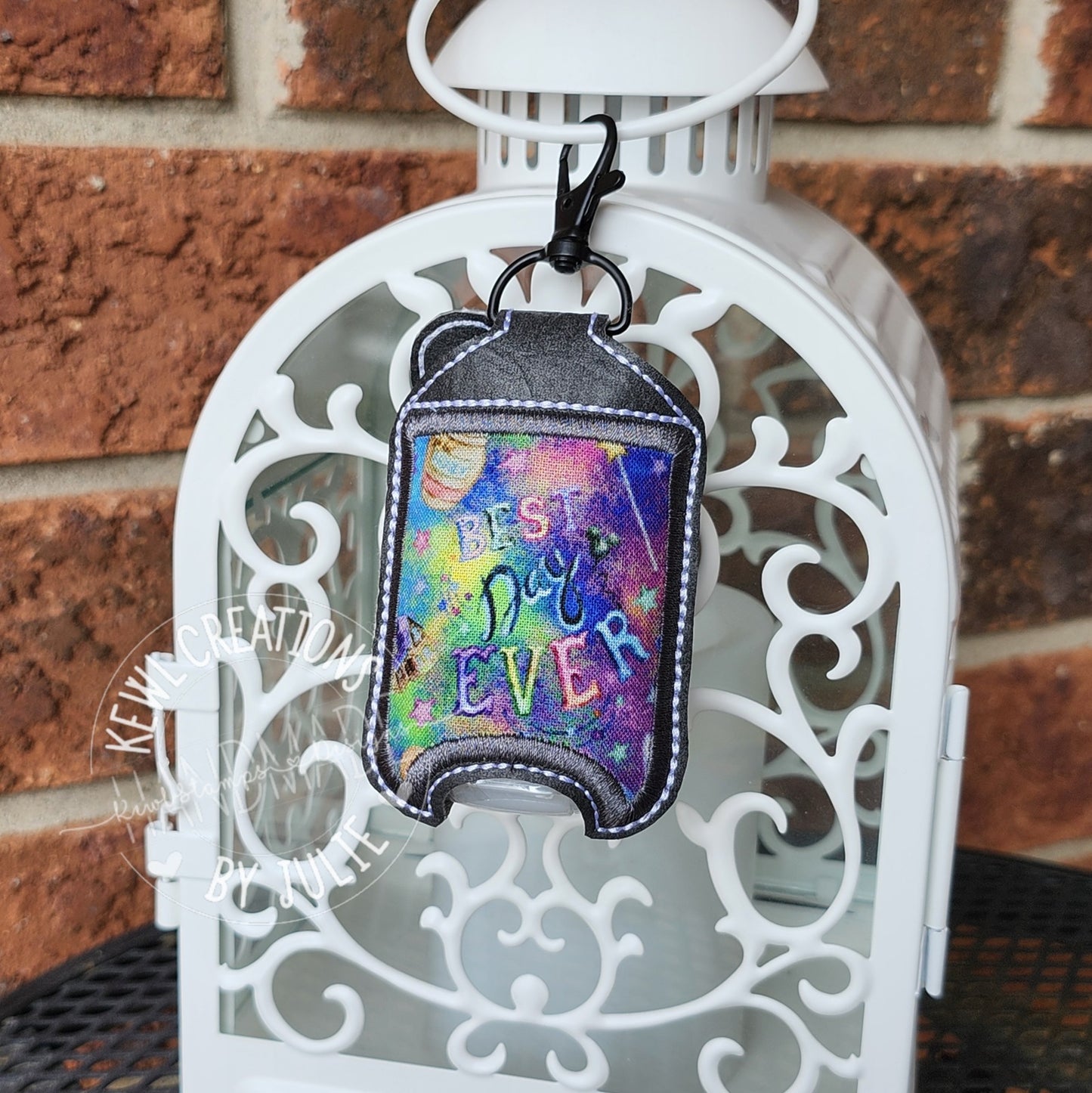 Embroidered Hand Sanitizer Holder.