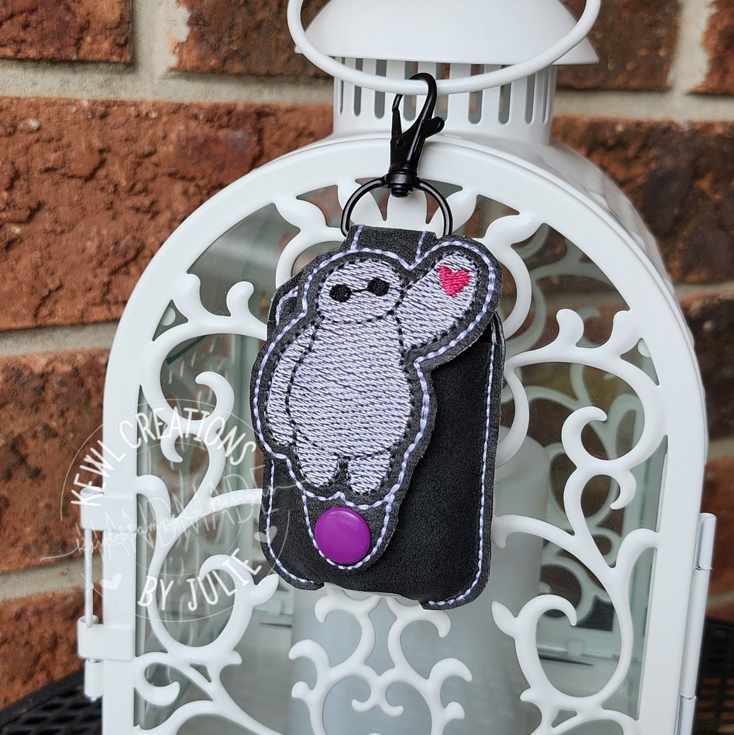 Embroidered Hand Sanitizer Holder.