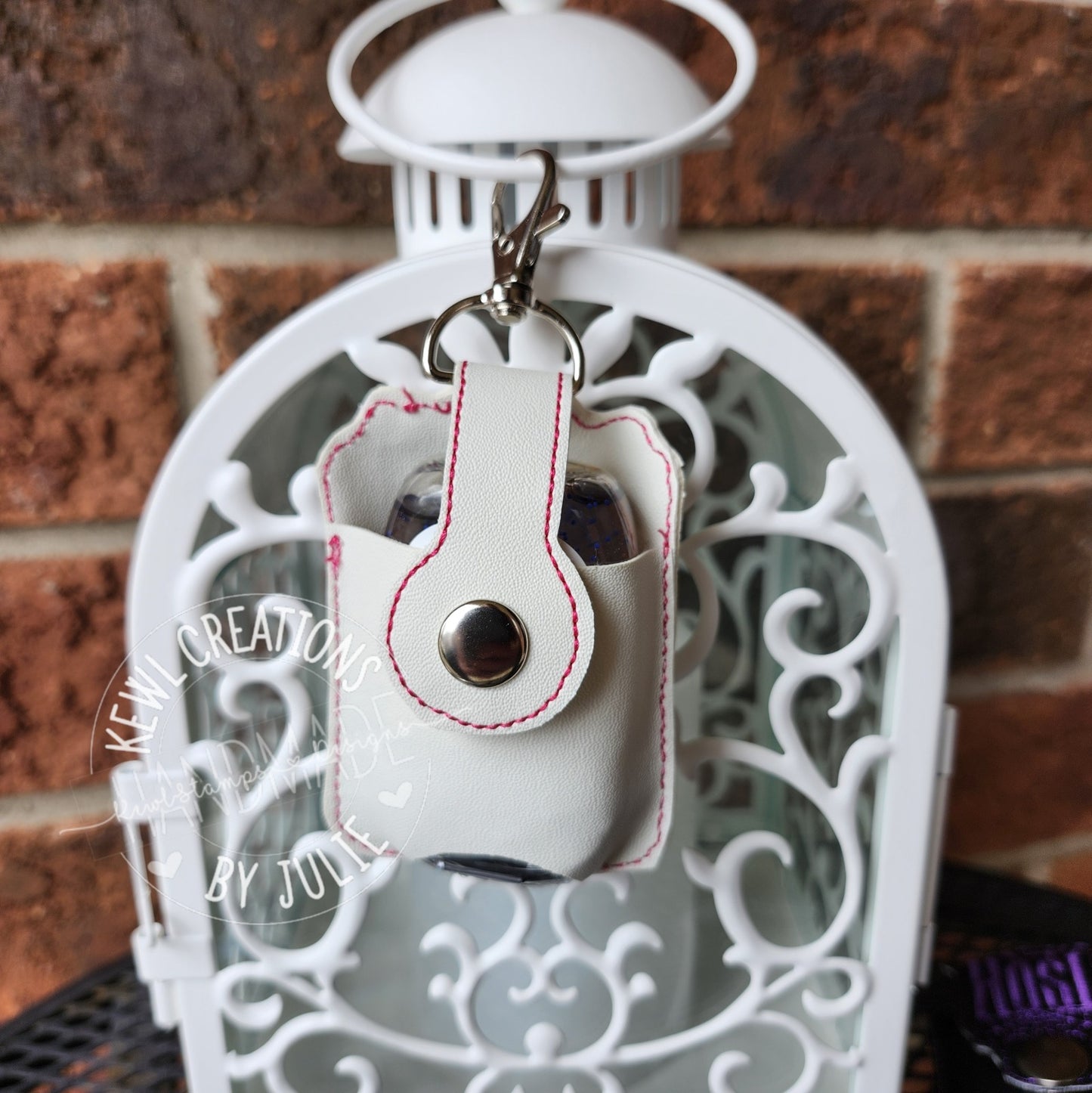 Embroidered Hand Sanitizer Holder.