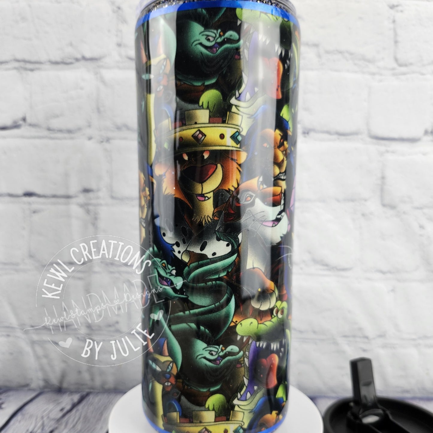 Custom printed Fabric wrapped, 25oz stainless steel tumbler