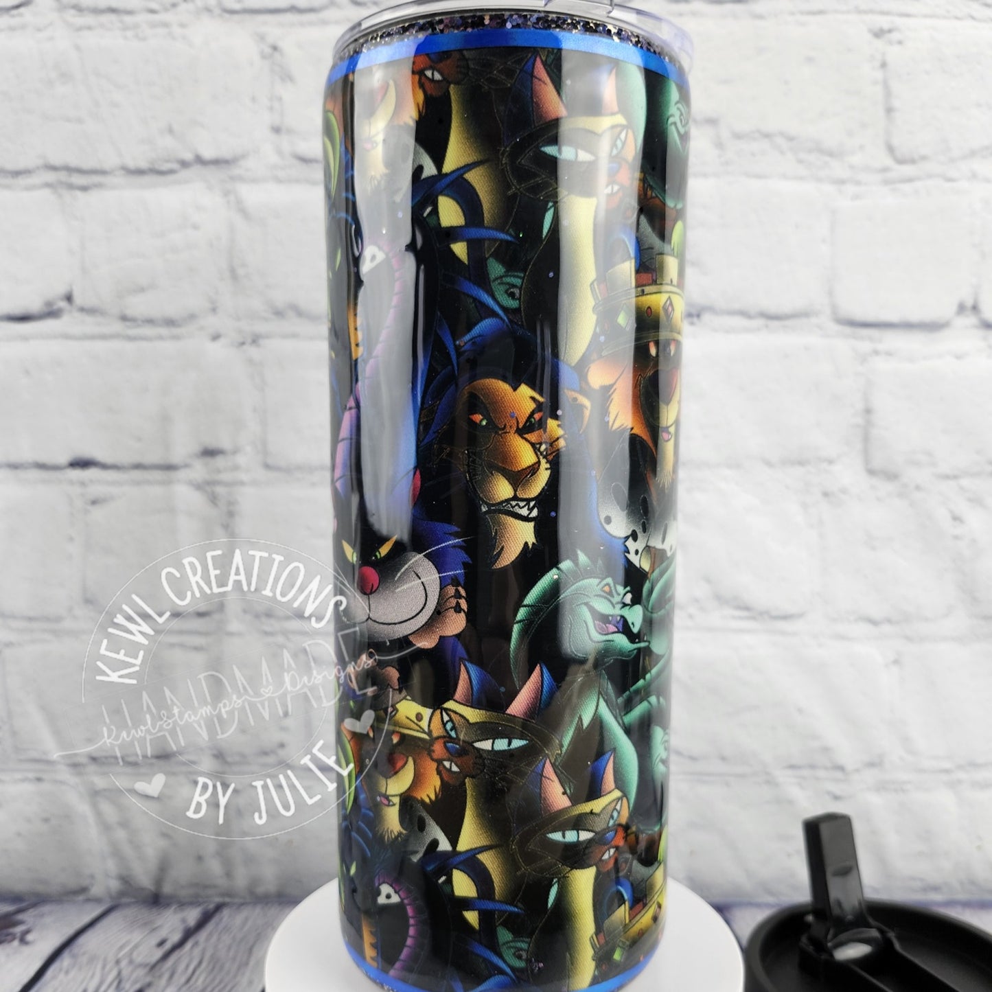 Custom printed Fabric wrapped, 25oz stainless steel tumbler