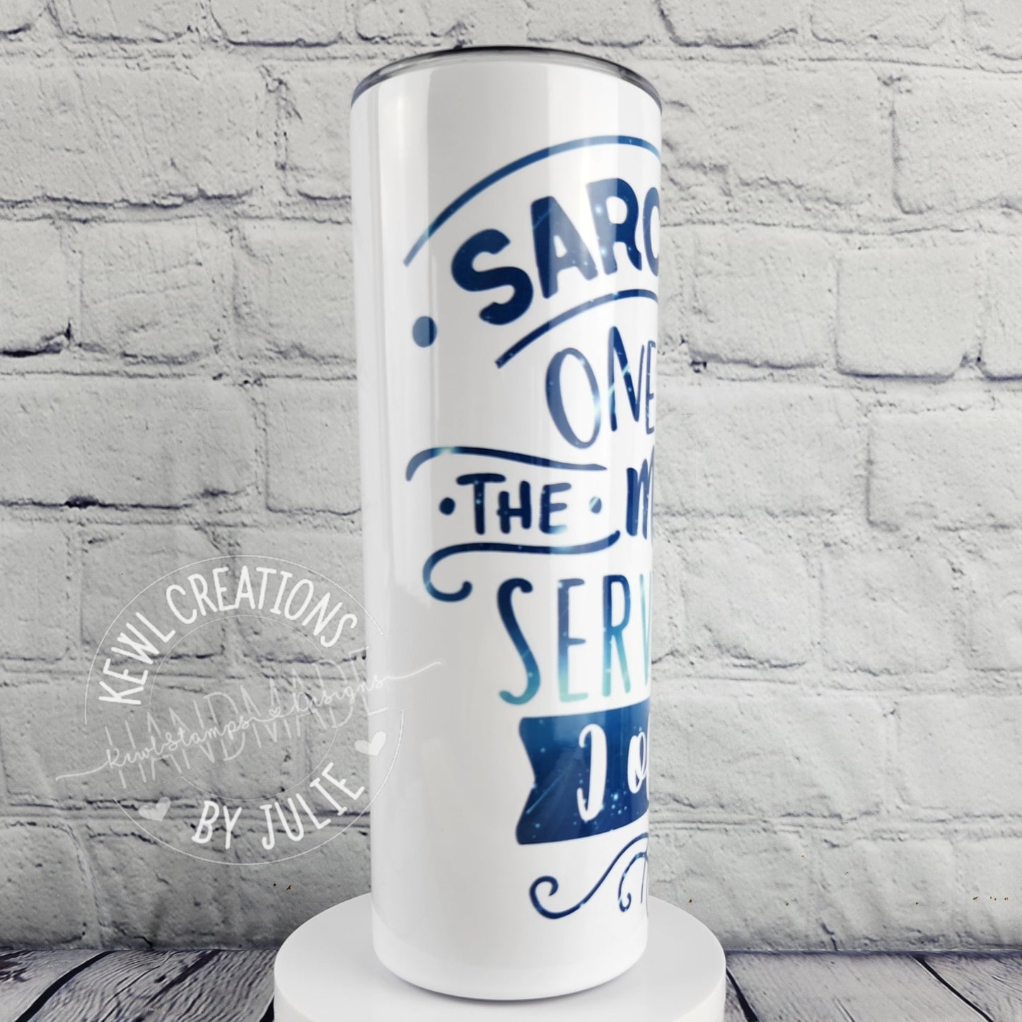 Sublimated "Quotes", 20oz stainless steel tumbler.