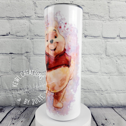 Sublimated "Magic place" 20oz stainless steel tumbler.