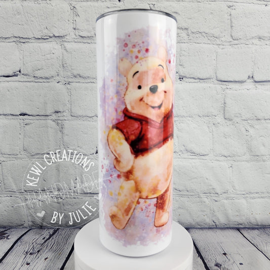 Sublimated "Magic place" 20oz stainless steel tumbler.