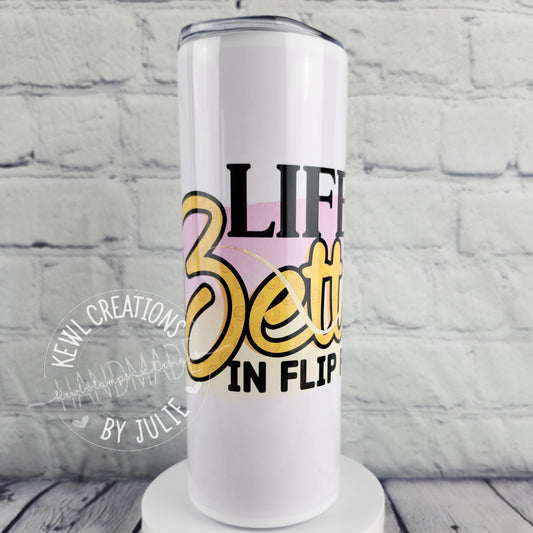 Sublimated "Quotes", 20oz stainless steel tumbler.