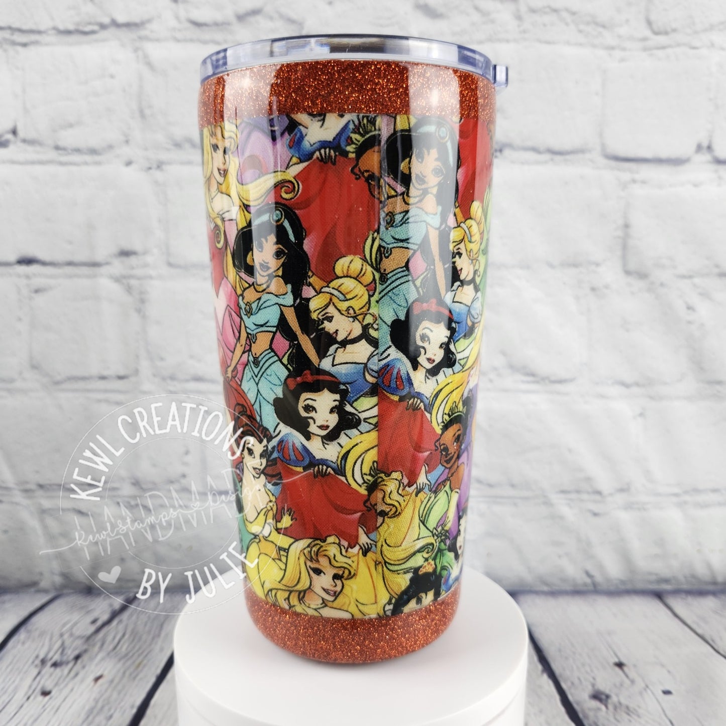 Custom printed Fabric wrapped, small stainless steel tumbler