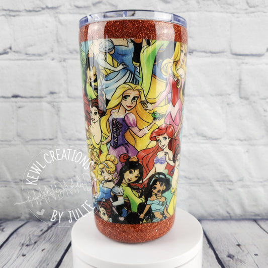 Custom printed Fabric wrapped, small stainless steel tumbler