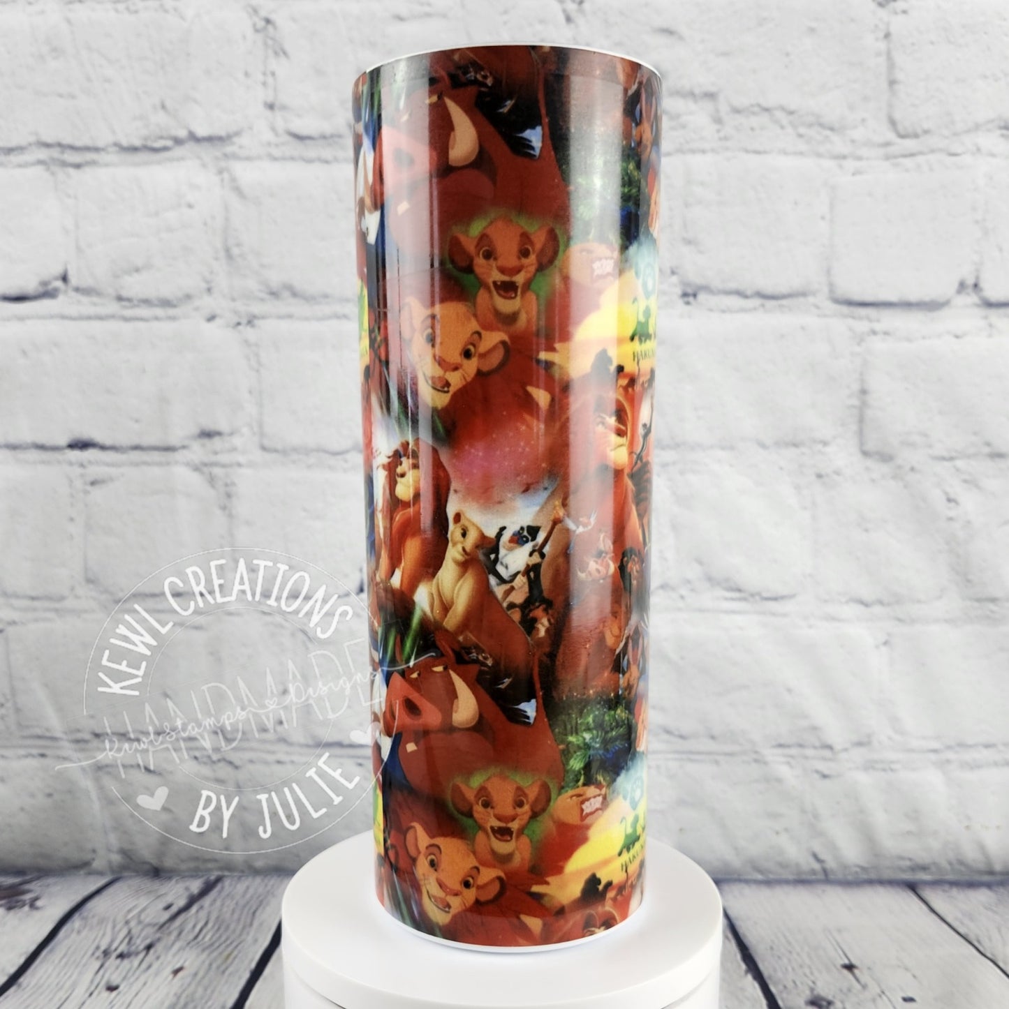 Sublimated "Magic place" 20oz stainless steel tumbler.