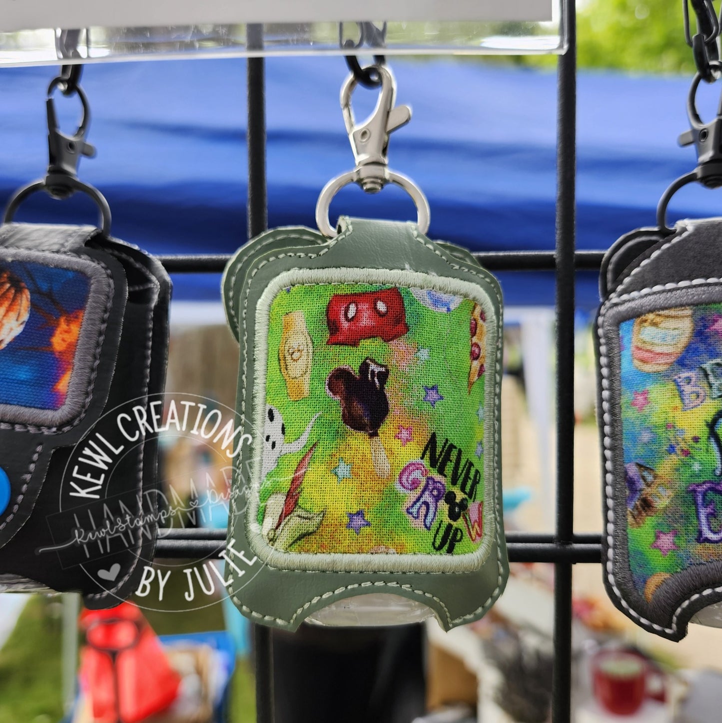 Embroidered Hand Sanitizer Holder.