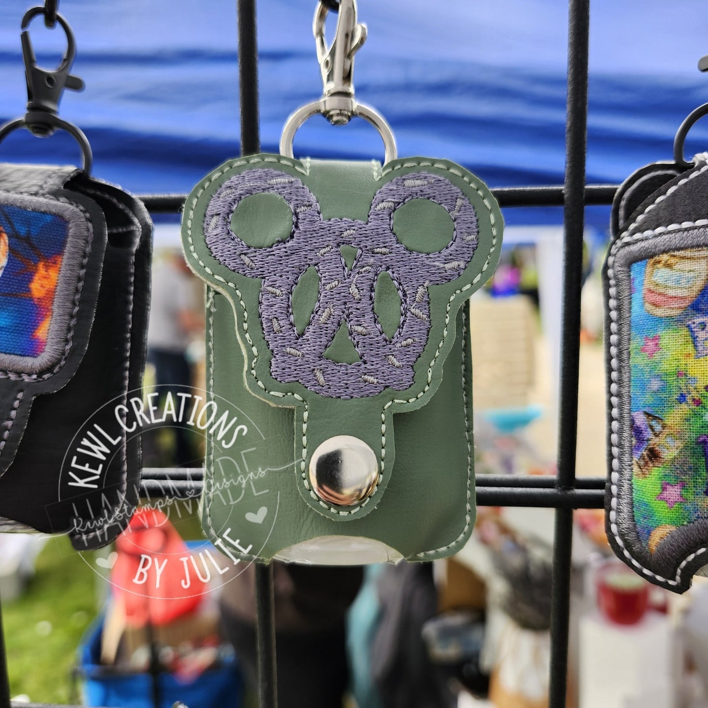 Embroidered Hand Sanitizer Holder.