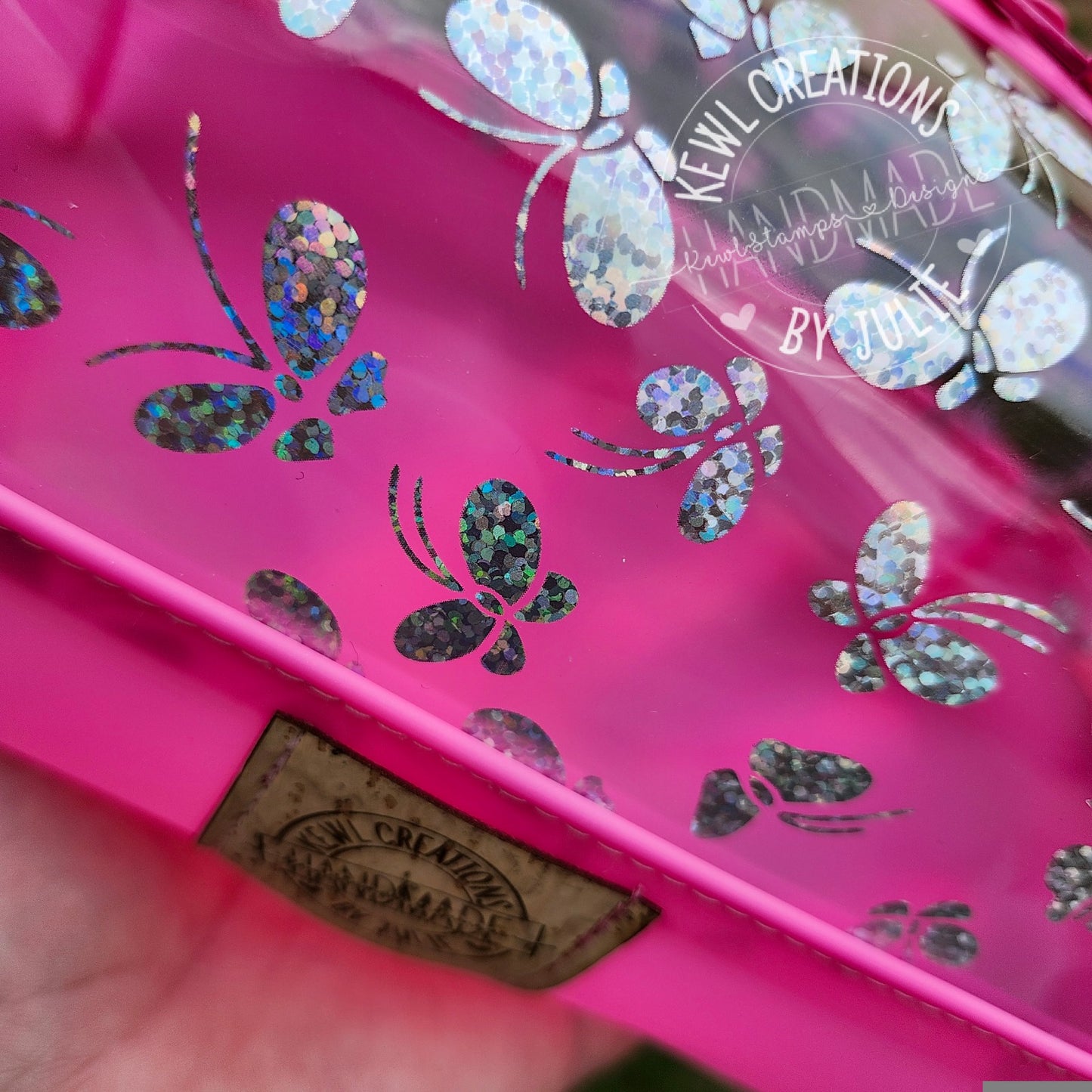 Clear TPU, Two-tone Jelly vinyl toiletries bag/ makeup pouches