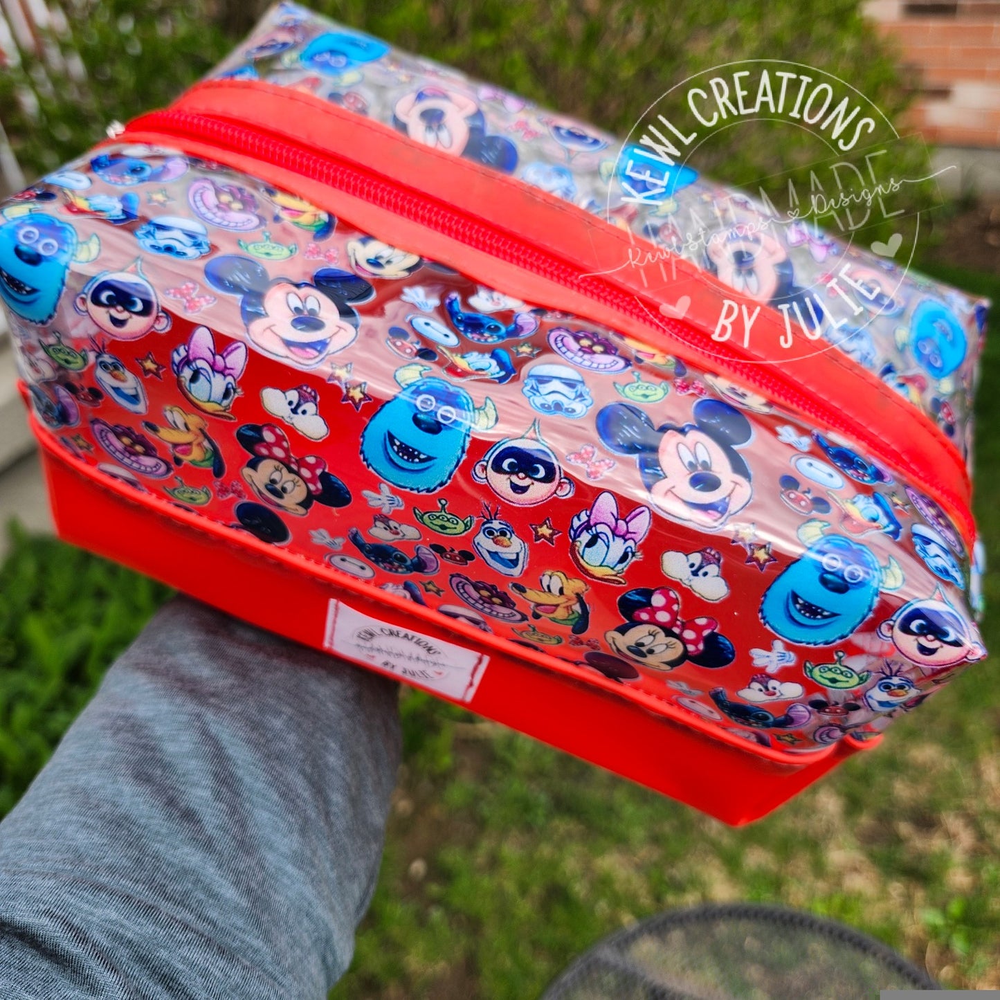 Clear TPU, Two-tone Jelly vinyl toiletries bag/ makeup pouches
