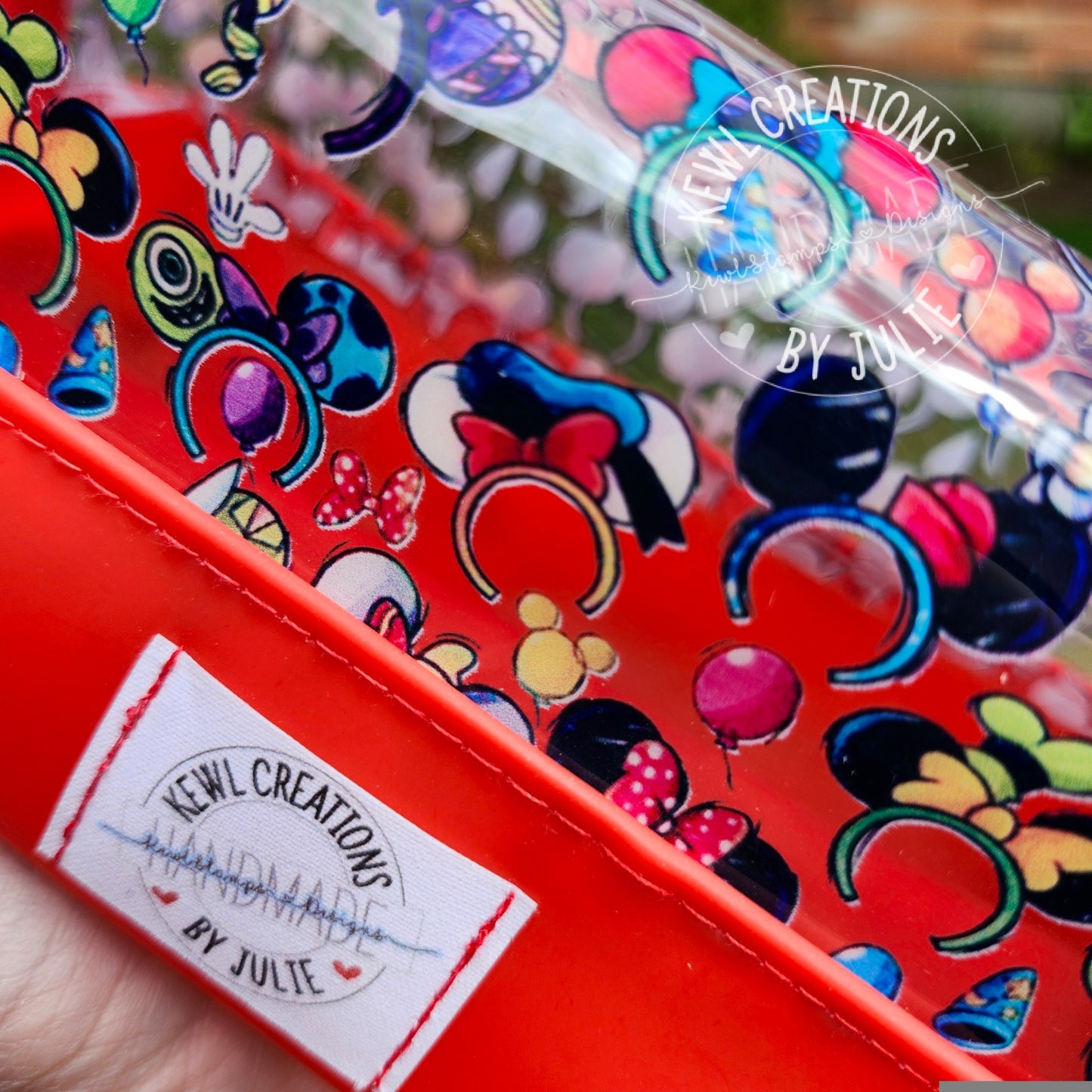 Clear TPU, Two-tone Jelly vinyl toiletries bag/ makeup pouches