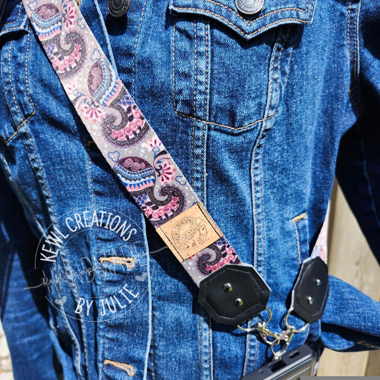 Cell Phone Sling / Adjustable, interchangeable Crossbody strap.