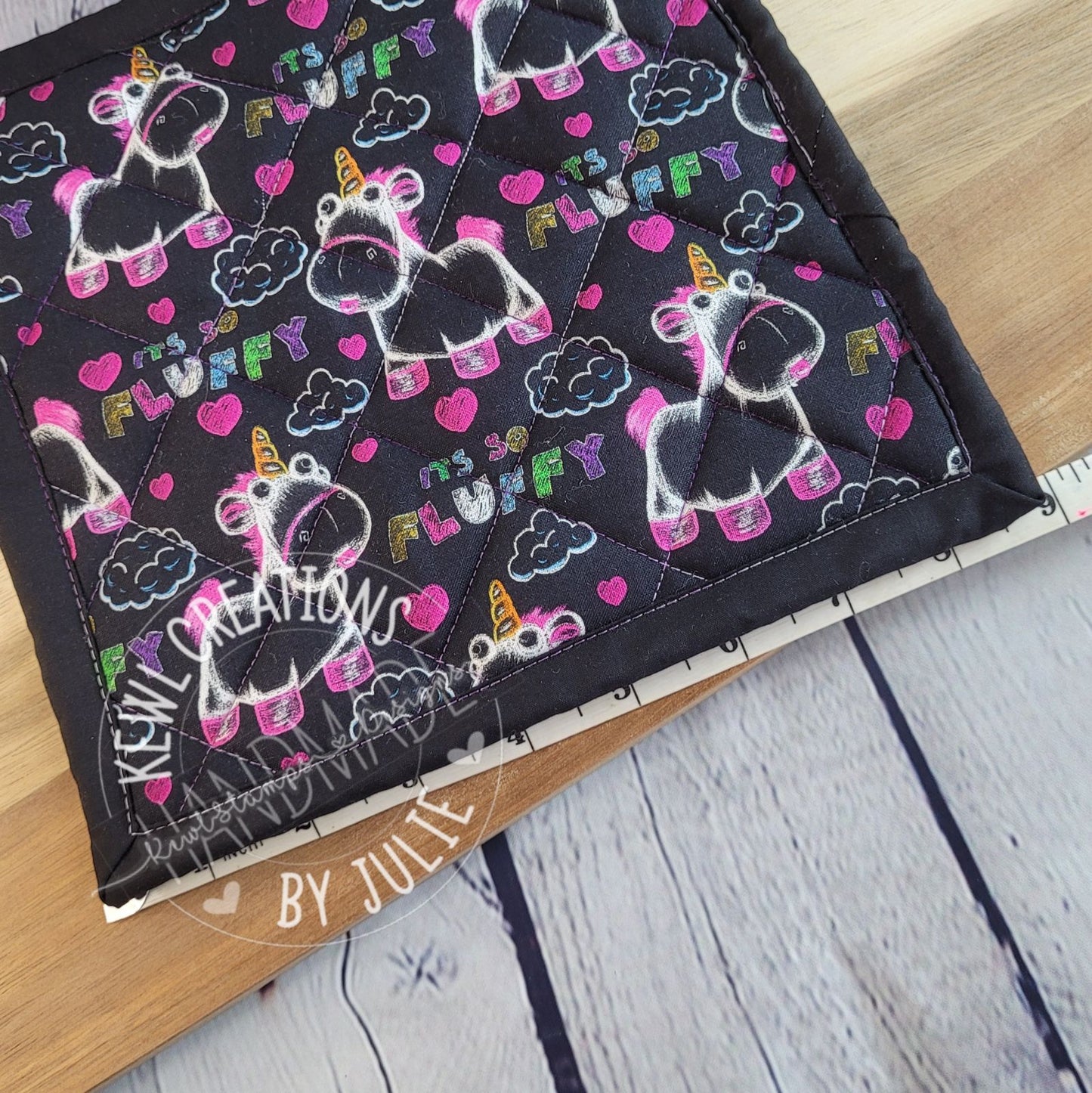 Quilted Pot Holder | Hot pads | Kitchen decor |Farmhouse Potholders - So Fluffy Unicorns