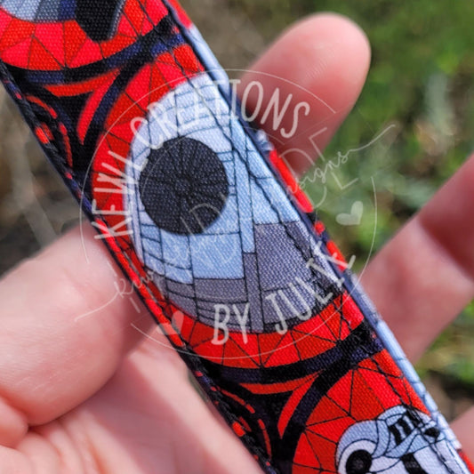 Key Fob, Wrist Lanyard, Starwars licensed Fabric Keychain